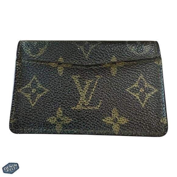 Louis Vuitton Monogram Canvas Bifold Card Holder Wallet – Vintage Slim Wallet - Picture 2 of 7